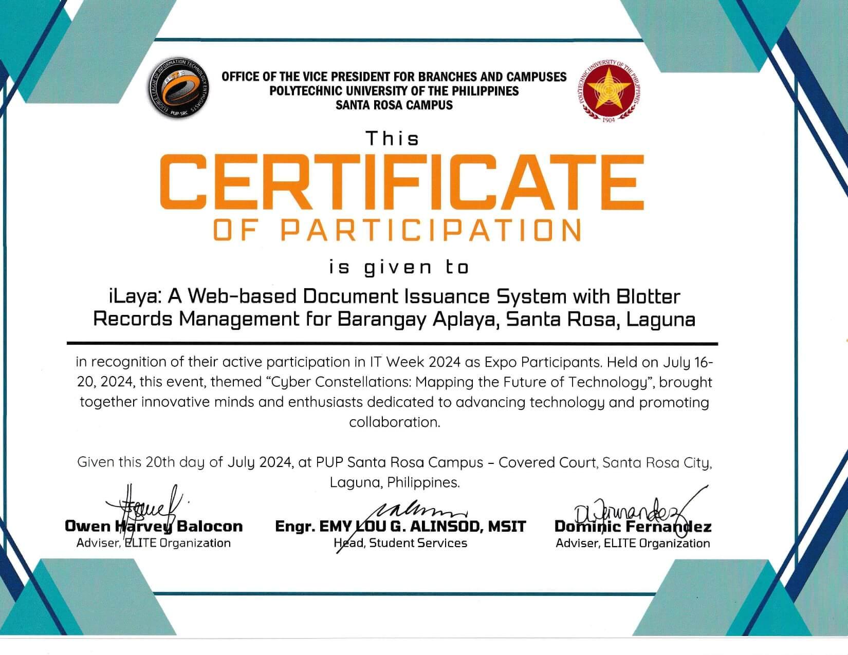 IT Week 2024 Expo Participants - Cyber Constellations Mapping the Future of Technology - Issued in July 2024