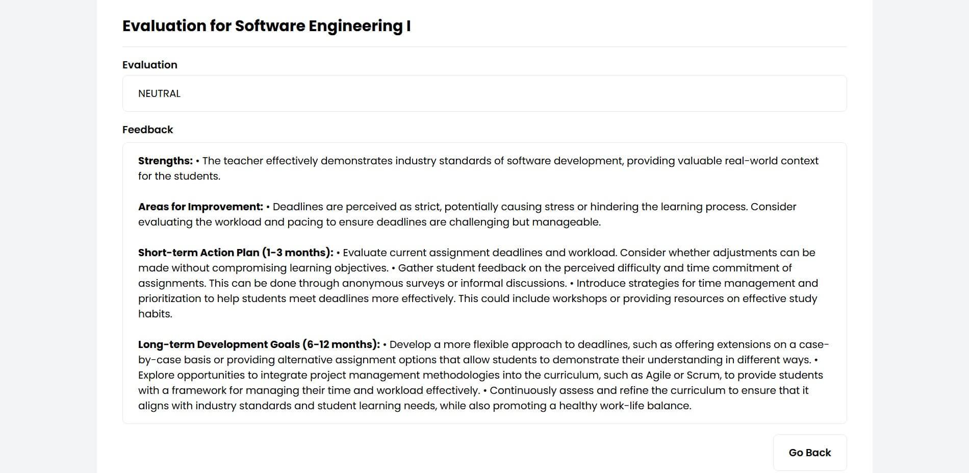AI Sentiment Analysis for Student Feedback