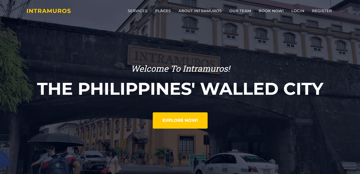 Screenshot of project Tourist Management System